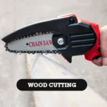 HILDA Rechargeable Cordless Mini Electrical Chain Saw Logging Tools Plastic Package - Image 8