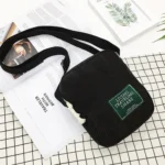 Casual Crossbody Versatile Shoulder Bag Simple Striped Velvet Small Square Bag