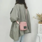 Casual Crossbody Versatile Shoulder Bag Simple Striped Velvet Small Square Bag - Image 7