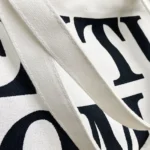 Women Printed Letter Canvas Bag Single Shoulder Tote Bag - Image 4