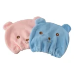 Cartoon Bear Thickened Coral Velvet Hair Drying Cap Strong Water-absorbent Quick-drying Turban - Image 2