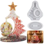 Crystal Epoxy Resin Christmas Tree Silicone Mold - Image 2