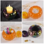 DIY Crystal Epoxy Pumpkin Storage Box Mold Halloween Silicone Mold - Image 6