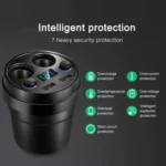 Cup Car Charger Dual USB Corded Cigarette Lighter Mobile Phone Charger - Image 7