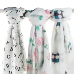 Cartoon Baby Soft Gauze Quilt Swaddle Cotton Bath Towel 117 X 117cm - Image 3