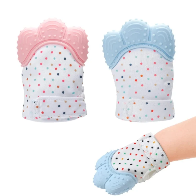 TBD06040754_B1.webp Baby Teething Gloves Anti-bite Silicone Teething Ring Toys - Image 2