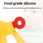 XUNYI Baby Giraffe Rattles Teether Kids Silicone Bite Toy - Image 3
