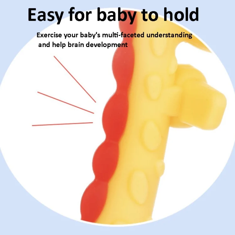 TBD06040757_B5.webp XUNYI Baby Giraffe Rattles Teether Kids Silicone Bite Toy - Image 6
