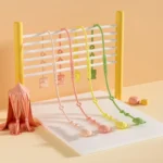 Bear Silicone Pacifier Chain Toddler Teether Toy Anti-fall Rope Pacifier Clip - Image 2