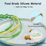 Bear Silicone Pacifier Chain Toddler Teether Toy Anti-fall Rope Pacifier Clip - Image 4