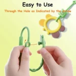 Bear Silicone Pacifier Chain Toddler Teether Toy Anti-fall Rope Pacifier Clip - Image 6