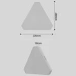 Triangle Splicing Intelligent Sound Control Quantum Light Atmosphere Lighting With Remote Control, US Plug - Image 2