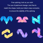 Triangle Splicing Intelligent Sound Control Quantum Light Atmosphere Lighting With Remote Control, US Plug - Image 5