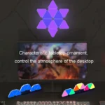 Triangle Splicing Intelligent Sound Control Quantum Light Atmosphere Lighting With Remote Control, US Plug - Image 7