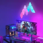 Triangle Splicing Intelligent Sound Control Quantum Light Atmosphere Lighting With Remote Control, US Plug - Image 8