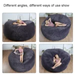 Lazy Sofa Bean Bag Living Room Simple Sofa Tatami Fabric Cover Without Filler - Image 5