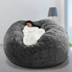Lazy Sofa Bean Bag Living Room Simple Sofa Tatami Fabric Cover Without Filler - Image 6
