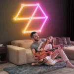 LED WIFI Graffiti Bluetooth Smart Splicing Quantum Light DIY Atmosphere Lighting With Remote Control, US Plug - Image 13