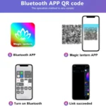 LED WIFI Graffiti Bluetooth Smart Splicing Quantum Light DIY Atmosphere Lighting With Remote Control, US Plug - Image 14