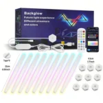 LED WIFI Graffiti Bluetooth Smart Splicing Quantum Light DIY Atmosphere Lighting With Remote Control, US Plug - Image 15