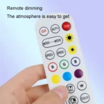 LED WIFI Graffiti Bluetooth Smart Splicing Quantum Light DIY Atmosphere Lighting With Remote Control, US Plug - Image 5