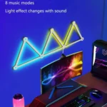 LED WIFI Graffiti Bluetooth Smart Splicing Quantum Light DIY Atmosphere Lighting With Remote Control, US Plug - Image 7