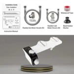 Bidet Toilet Seat Attachment With Hot & Cold Double Nozzle Personal Hygiene - Image 2