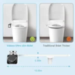 Bidet Toilet Seat Attachment With Hot & Cold Double Nozzle Personal Hygiene - Image 5