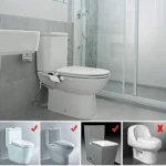 Bidet Toilet Seat Attachment With Hot & Cold Double Nozzle Personal Hygiene - Image 7