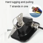 Door And Window Limiters Child Security Anti-Theft Latch With Key - Image 6