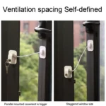 Door And Window Limiters Child Security Anti-Theft Latch With Key - Image 8