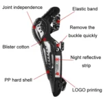 GHOST RACING Motorcycle Protective Gear Off-road Racing Knee Pads Elbow Pads - Image 4
