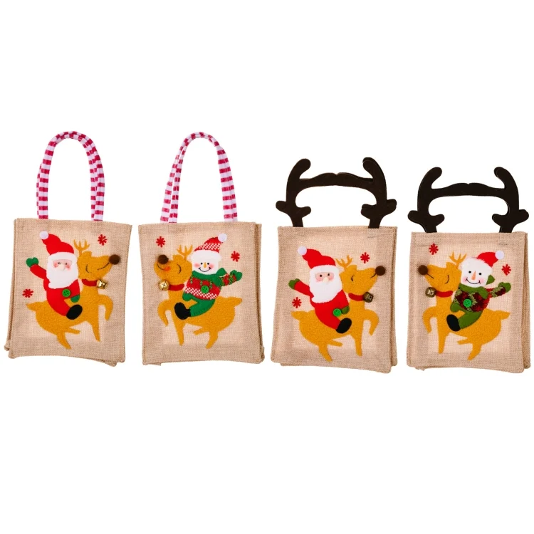 TBD06040871_B1.webp Christmas Decoration Riding Deer Tote Bag Kids Candy Cartoon Gift Bag - Image 2