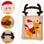 Christmas Decoration Riding Deer Tote Bag Kids Candy Cartoon Gift Bag - Image 5