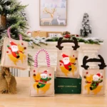 Christmas Decoration Riding Deer Tote Bag Kids Candy Cartoon Gift Bag - Image 6