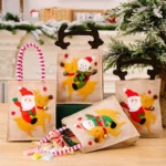 Christmas Decoration Riding Deer Tote Bag Kids Candy Cartoon Gift Bag - Image 7