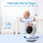 5 Inch HD Baby Monitor Wireless Wifi Baby Care Camera - Image 5