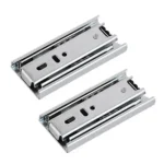 1 Pair Thickened Three Sections Ball Slide Mute Drawer Track Rail
