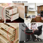 1 Pair Thickened Three Sections Ball Slide Mute Drawer Track Rail - Image 11