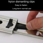 1 Pair Thickened Three Sections Ball Slide Mute Drawer Track Rail - Image 10