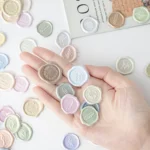 18pcs /Pack Seal Sticker DIY Handbook Three-Dimensional Crystal Stickers Envelope Decorative Seal Stickers - Image 5