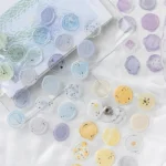 18pcs /Pack Seal Sticker DIY Handbook Three-Dimensional Crystal Stickers Envelope Decorative Seal Stickers - Image 6