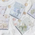 18pcs /Pack Seal Sticker DIY Handbook Three-Dimensional Crystal Stickers Envelope Decorative Seal Stickers - Image 7