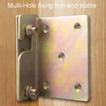 Bed Hinge Pendant Bed Accessories Furniture Hardware Corner Code With Screws - Image 2
