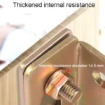 Bed Hinge Pendant Bed Accessories Furniture Hardware Corner Code With Screws - Image 3