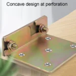 Bed Hinge Pendant Bed Accessories Furniture Hardware Corner Code With Screws - Image 4