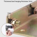 Bed Hinge Pendant Bed Accessories Furniture Hardware Corner Code With Screws - Image 5
