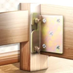 Bed Hinge Pendant Bed Accessories Furniture Hardware Corner Code With Screws - Image 7