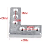 90 Degree Aluminum Frame Fixed Connection Angle Code Angle Iron Furniture Fittings - Image 4