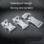 No Hole Hook With Locking Hasp Chest Of Drawers Door Lock With Iron Key - Image 3